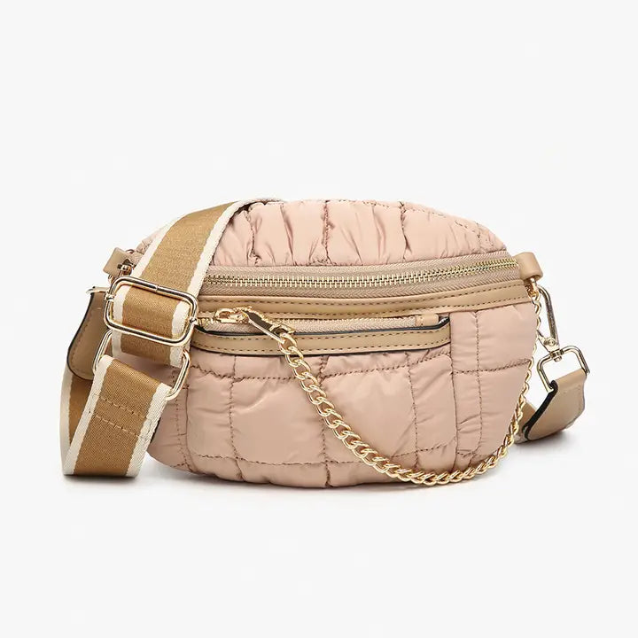Mabel Quilted Nylon Belt Bag w/ Guitar Strap