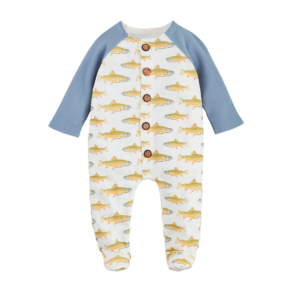 Mud Pie Fish Button Sleeper