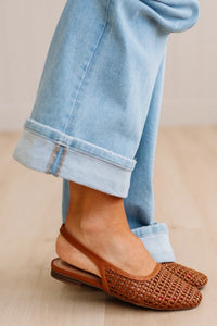 Mayra Woven Slingback Flats