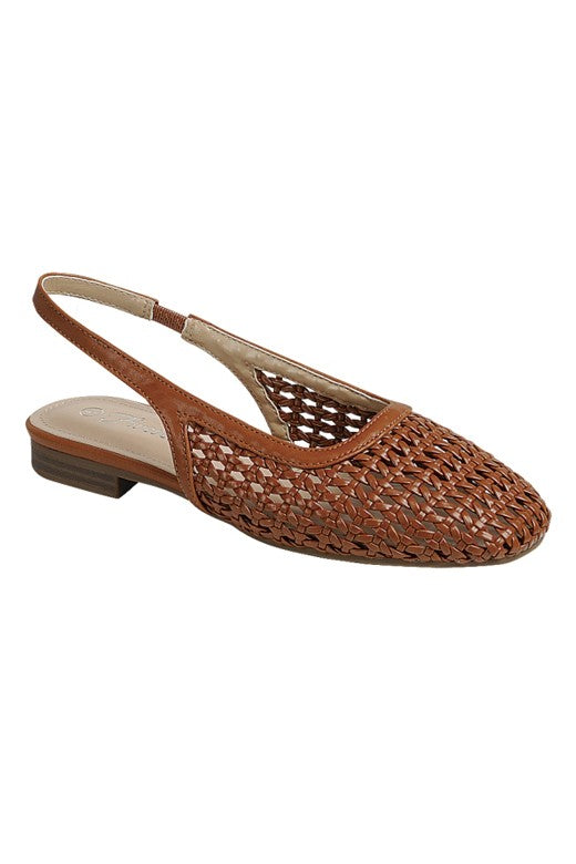Mayra Woven Slingback Flats