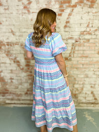 THML Reagan Geo Stripe Dress - FINAL SALE