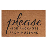 Please Hide Packages Door Mat
