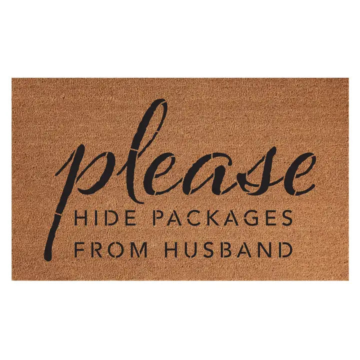 Please Hide Packages Door Mat