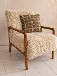 Sherpa Plaid Throw Pillow