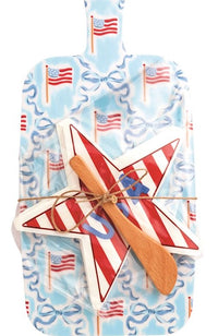Mud Pie Americana Melamine Board & Napkin Set - FINAL SALE