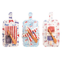Mud Pie Americana Melamine Board & Napkin Set - FINAL SALE
