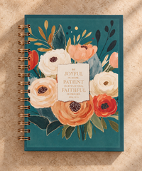 Joyful, Patient, Faithful Spiral Journal