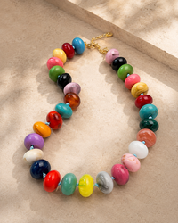 Dopamine Rainbow Beaded Necklace