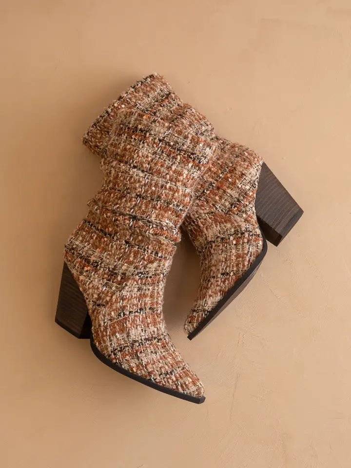 Letty Chai Tweed Boot