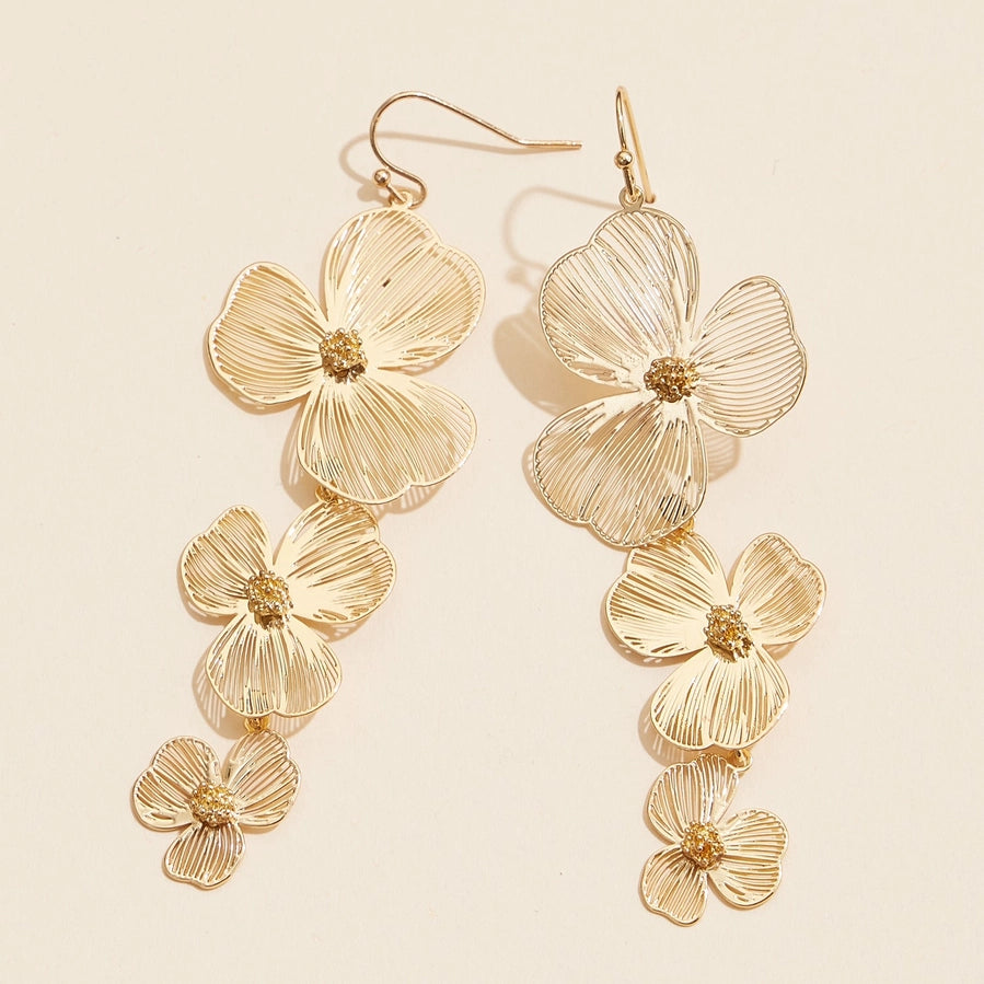 Gail Floral Drop Earrings
