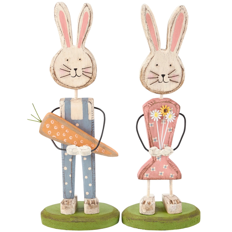 Stand Up Wooden Bunny FINAL SALE