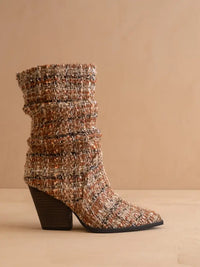 Letty Chai Tweed Boot