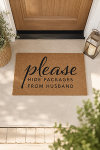 Please Hide Packages Door Mat