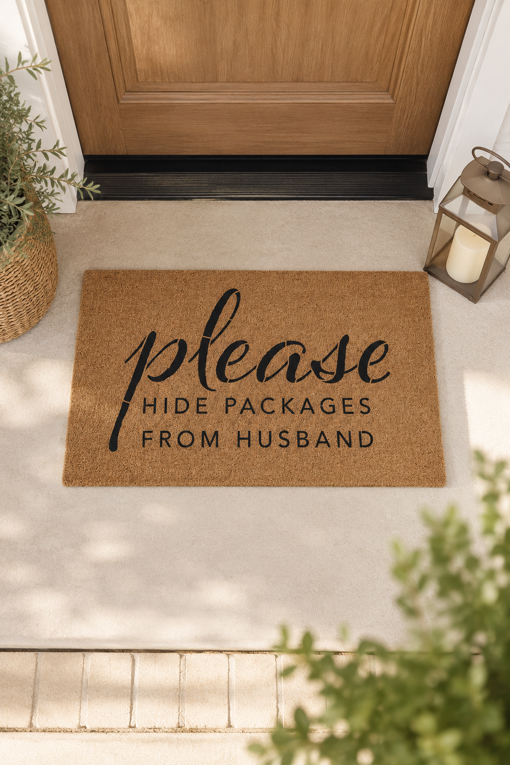 Please Hide Packages Door Mat