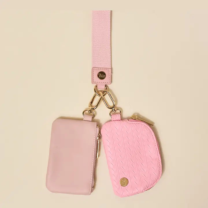 Blush Duo Pouch Wristlet