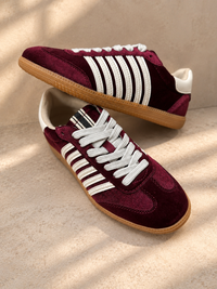 Shu Shop Bordeaux Velvet Sneaker
