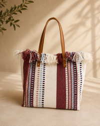 Marilen Striped Tote