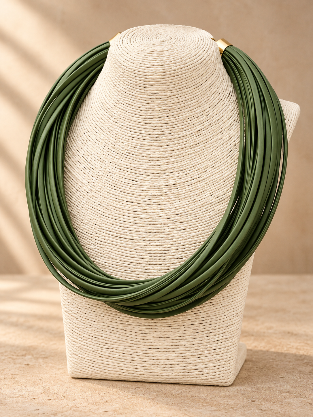 Maggie Leatherette Strand Necklace