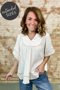 Nora Textured Top - FINAL SALE