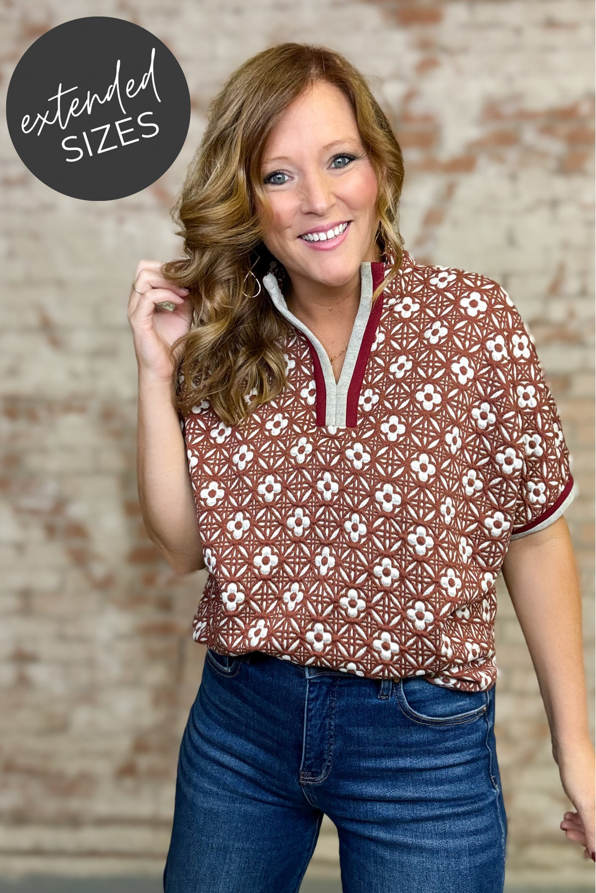 Salem Jacquard Floral Top
