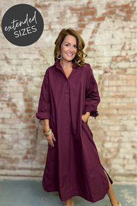 Lavonda Solid Midi Dress