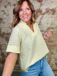 Lizeth Gingham Top FINAL SALE