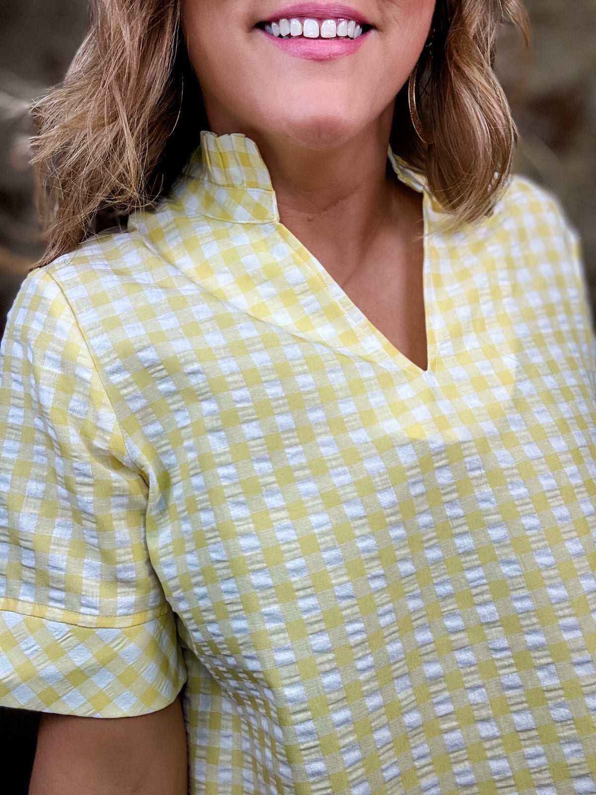 Lizeth Gingham Top FINAL SALE