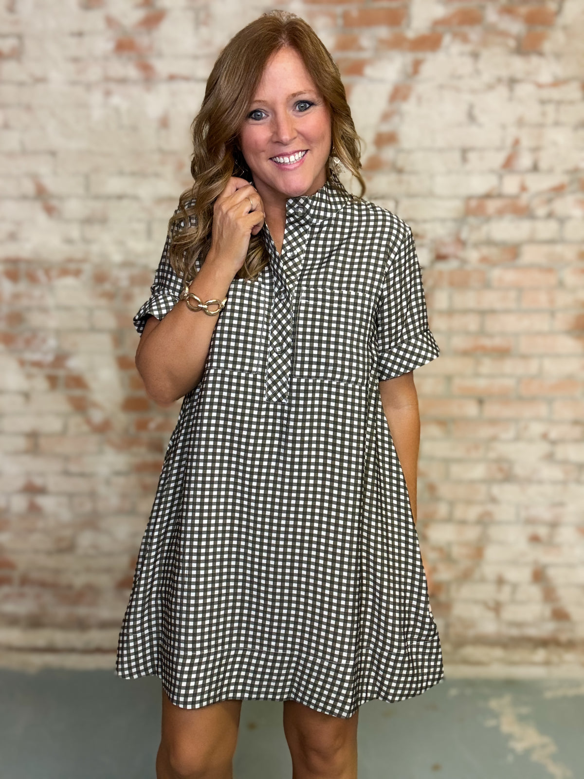 Belen Gingham Dress