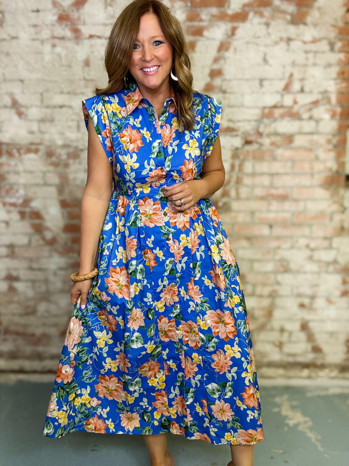 Korina Floral Midi Dress