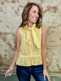 Khrystal Peplum Top FINAL SALE