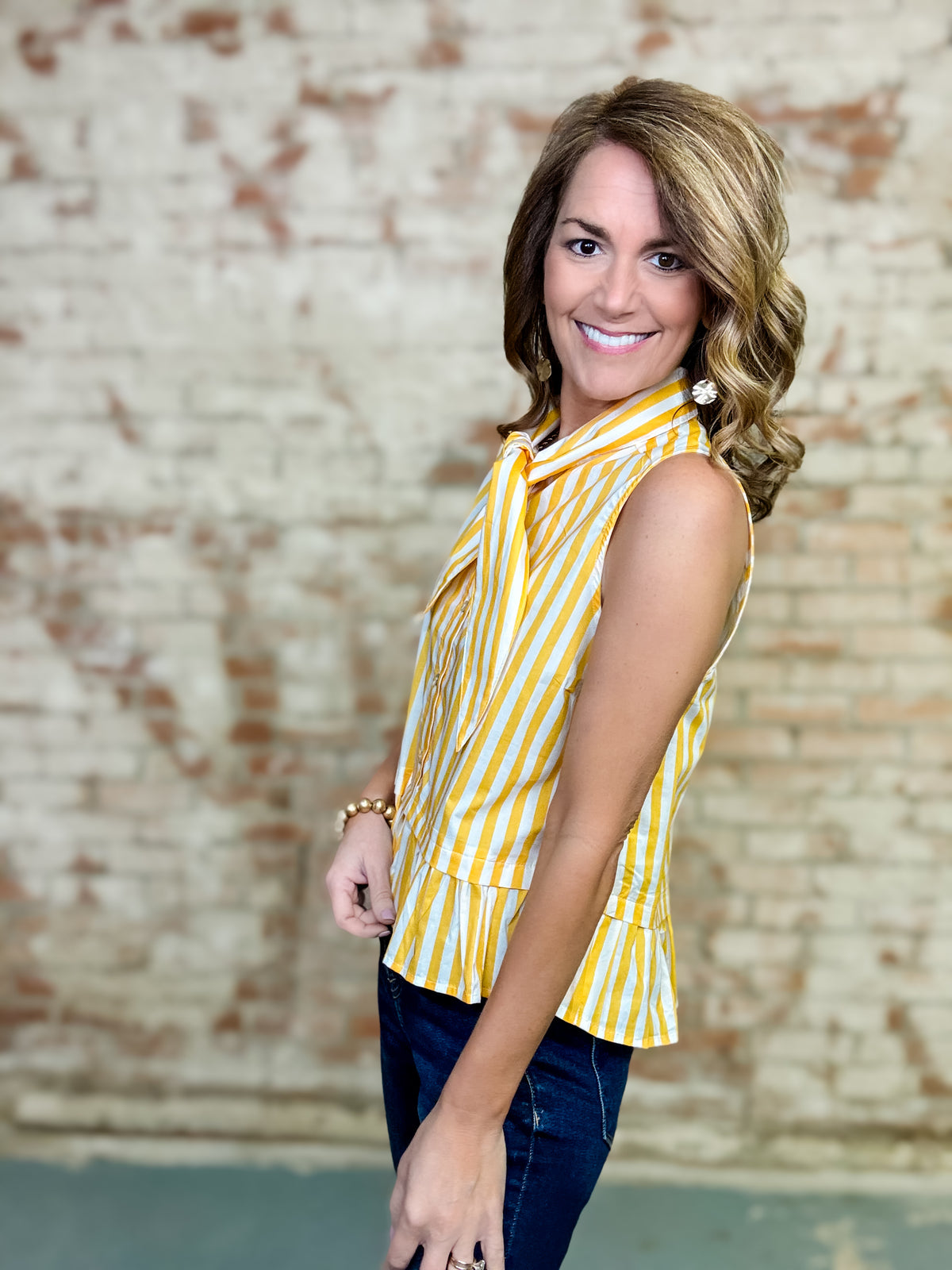 Khrystal Peplum Top FINAL SALE