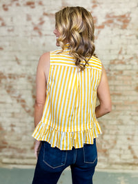 Khrystal Peplum Top FINAL SALE