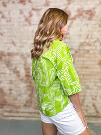 Leshia Abstract Print Top FINAL SALE