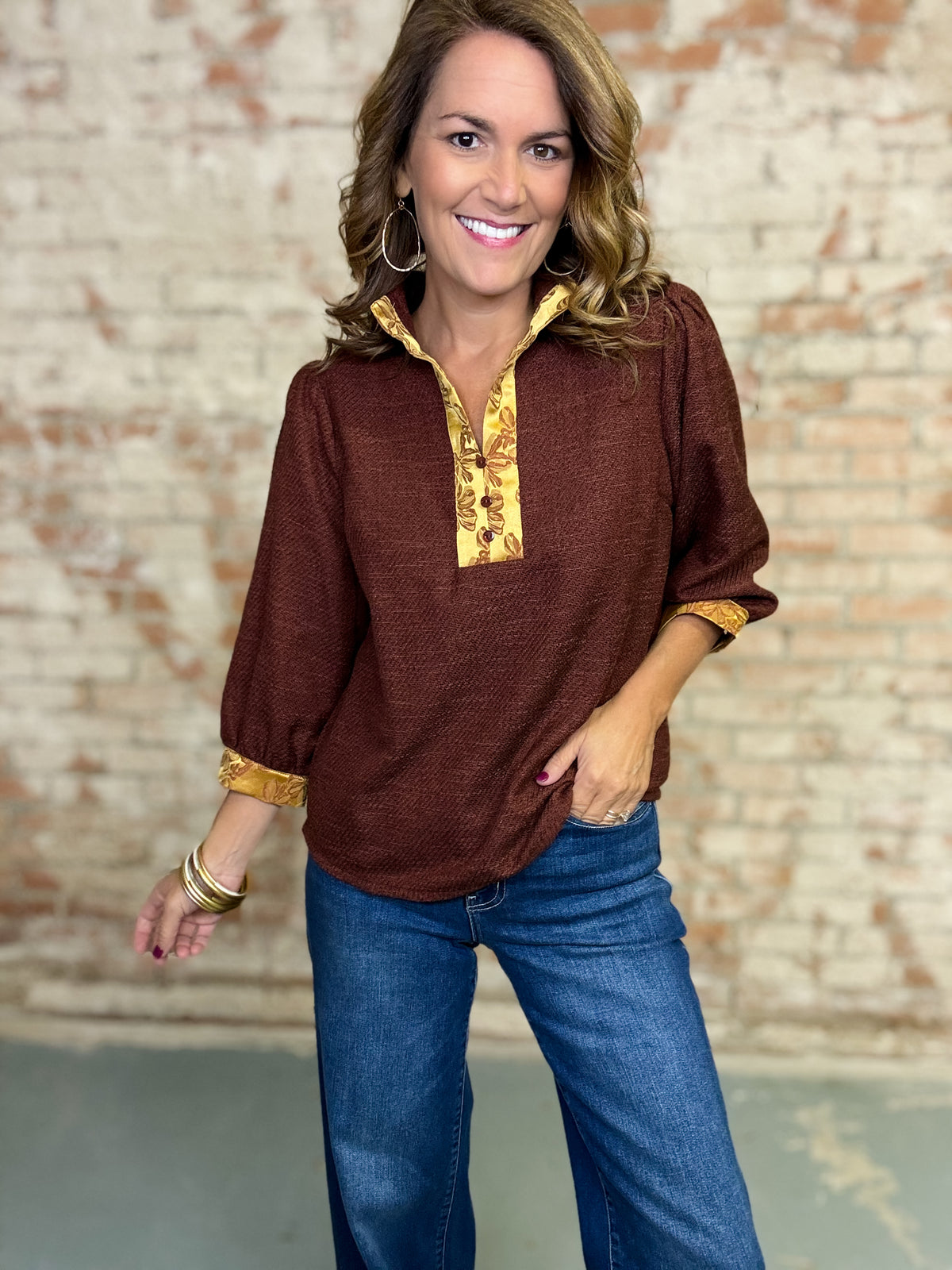 Bartley Textured Tunic Top