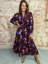 Mary Floral Midi Dress