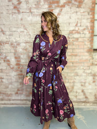 Mary Floral Midi Dress