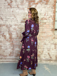 Mary Floral Midi Dress