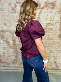 Ciprian Solid Scarf Necktie Top
