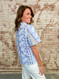 Tara Floral Embroidery Top - FINAL SALE