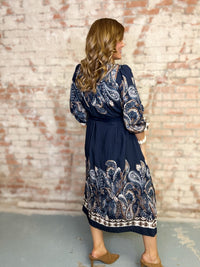 Amaretta Belted Midi Dress