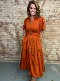 Arthur Solid Belted Dress