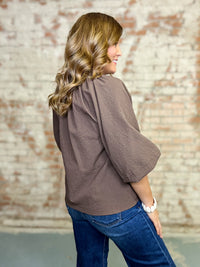 Jacky Seersucker Solid Top
