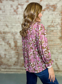 Kolton Babydoll Floral Top