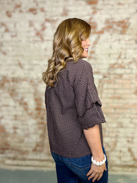 Mila Checkered Top