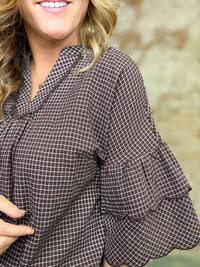 Mila Checkered Top
