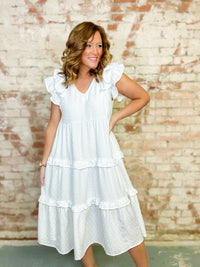 Susie Textured Midi Dress FINAL SALE