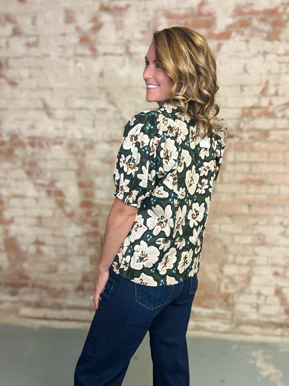 THML Jade Floral Top