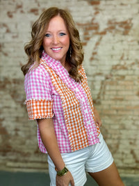 THML Nadia Gingham Top