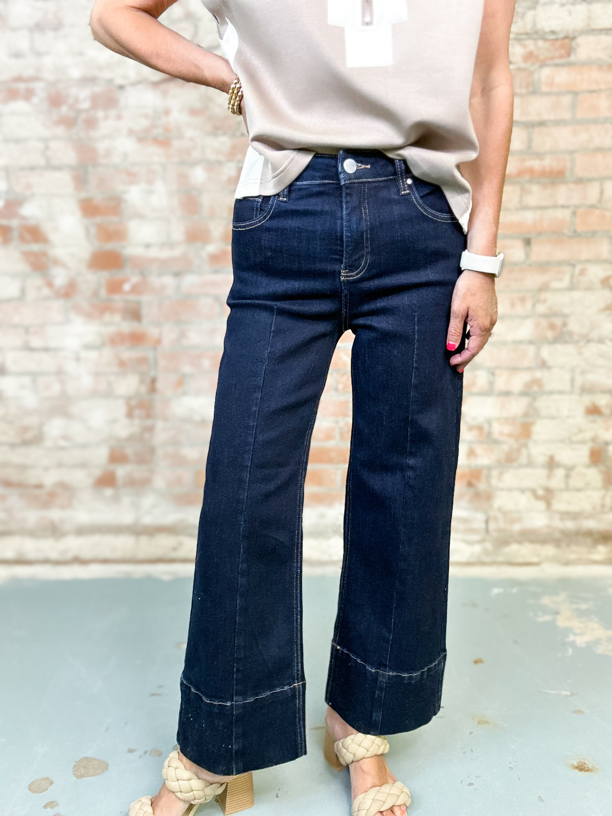 Collins High Rise Wide Leg Jeans