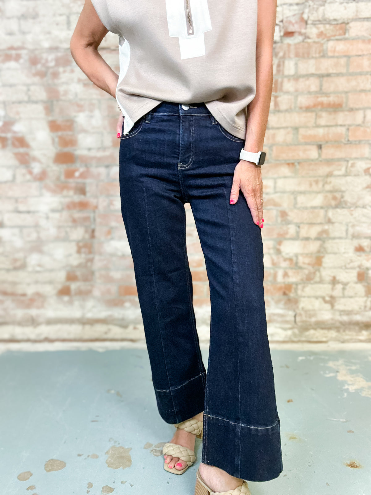 Collins High Rise Wide Leg Jeans